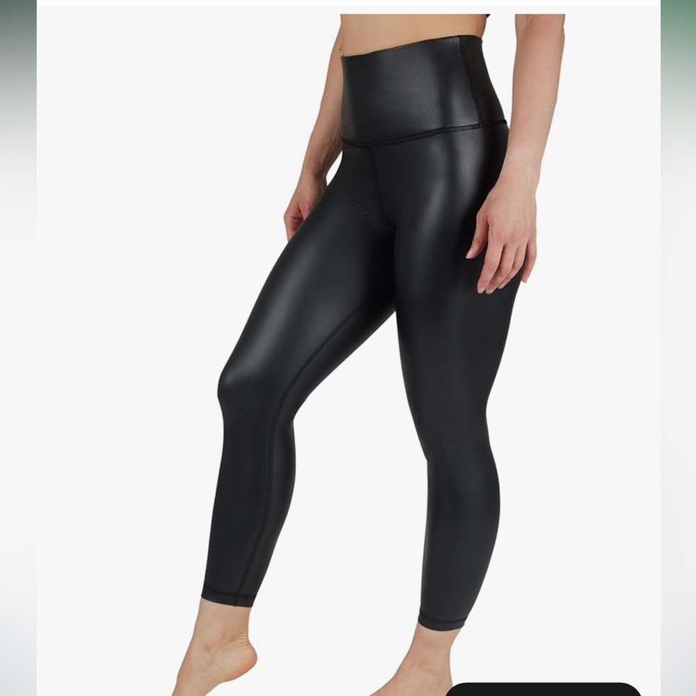 Black Faux Leather Leggings